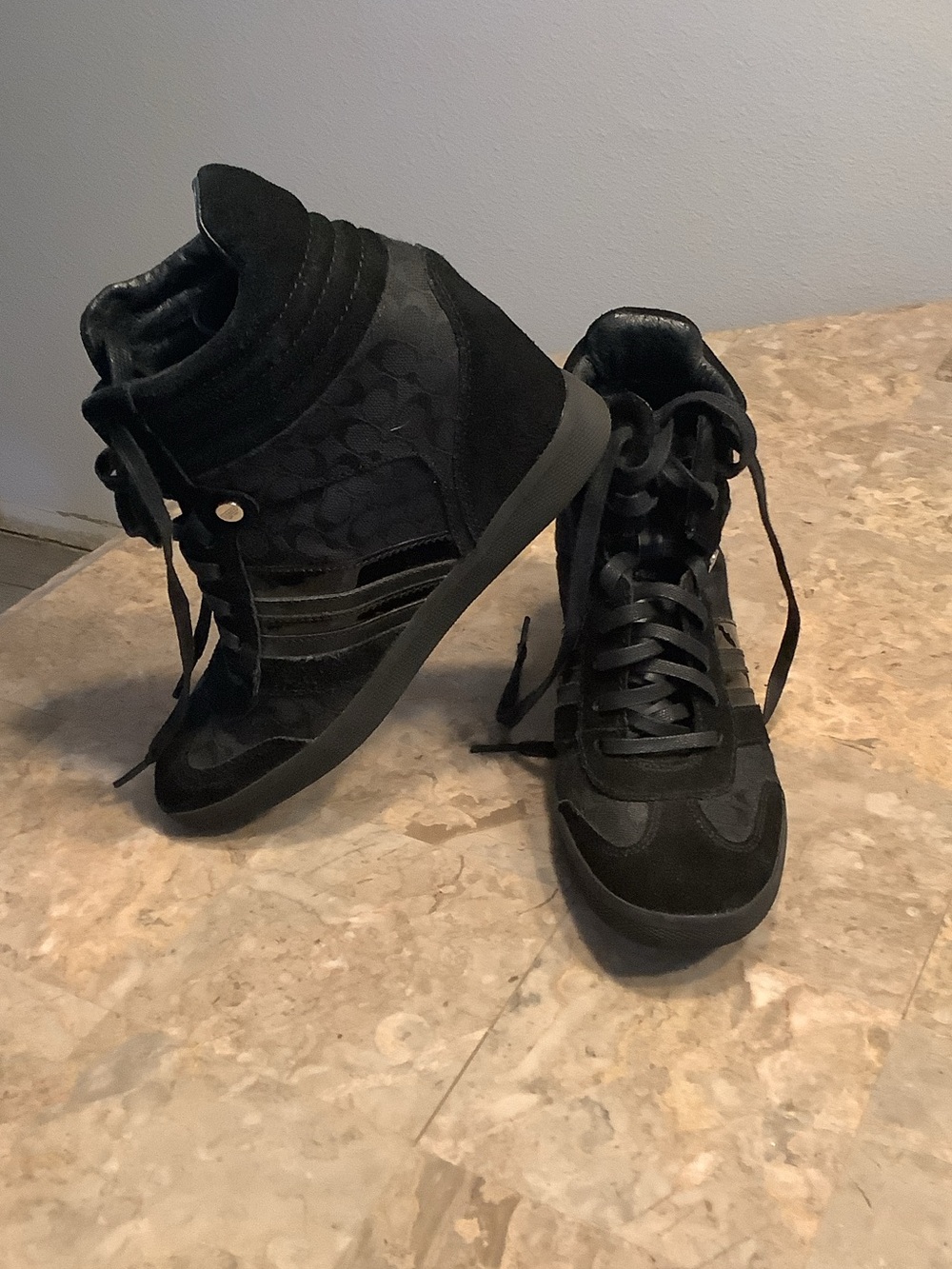 Coach Black High-Top Sneakers